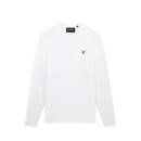 Men's Long Sleeve Henley T-Shirt - White