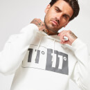 11 Degrees Box Graphic Pullover Hoodie – Coconut White