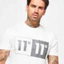 11 Degrees Box Graphic Short Sleeve T-Shirt – Coconut White