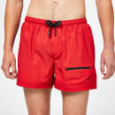Zip Pocket Swim Shorts – Goji Berry Red