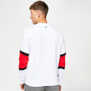 3D Linear Gradient Sweatshirt – White/Goji Berry Red/Black