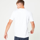 11 Degrees Archie H Panel Piping Short Sleeve T-Shirt – White
