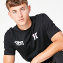 Archie H Gradient Fade Logo Short Sleeve T-Shirt – Black