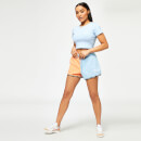 Core Cropped Slim Fit Short Sleeve T-Shirt – Baby Blue