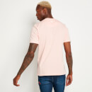 Micro Taped T-Shirt With Outline Logo – Evening Sand Pink