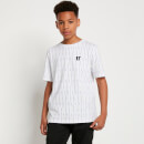 Camiseta de rayas verticales para niños – Blanco