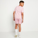 Shorts mit Markenstreifen – pink