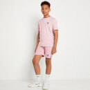 Shorts mit Markenstreifen – pink