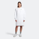 Women's Sweatshirt Dress - White