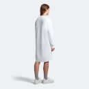 Women's Sweatshirt Dress - White