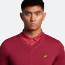 Men's Golf V Neck Pullover - Cranberry