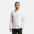 Regular Fit Light Weight Oxford Shirt - Light Mist/White
