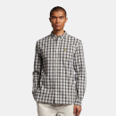 Men's Check Poplin Shirt - Light Mist/Spring Blue