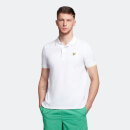 Men's Tipped Polo Shirt - White/Sunshine Yellow
