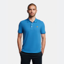 Men's Tipped Polo Shirt - Spring Blue/Dark Navy