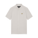 Men's Short Sleeve Oxford Shirt - Light Mist/White