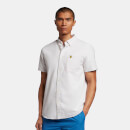 Men's Short Sleeve Oxford Shirt - Light Mist/White