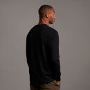 Men's Casuals Long Sleeve T-Shirt - Jet Black