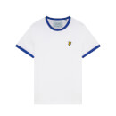 Women's Ringer T-Shirt - White/Electric Cobalt