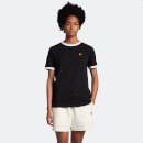 Women's Ringer T-Shirt - Jet Black