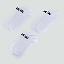 ADULT UNISEX TRAINER LINERS 3 PACK WHITE/BLACK