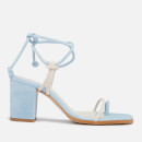 ALOHAS Women's Grace Block Heeled Sandals - Baby Blue/Ivory