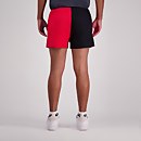 Mens Cotton Twill Harlequin Short With Pockets in Red