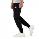Mens Tapered Fleece Cuff Pant in Black