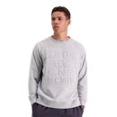 MENS OF NZ EMBOSHORT SLEEVE CREW IN GREY