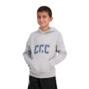 Kids Pitch 15" Over Head Hoodie in Grey