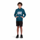 Kids Pitch 15" Over Head Hoodie in Green