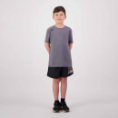 Kids Vapodri Short Sleeve Tempo T-Shirt in Grey