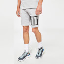 Leg Stripe Sweat Shorts – Vapour Grey / Black
