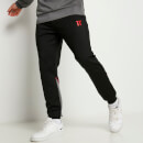 11 Degrees Cut and Sew Piped Track Pants – Black/Charcoal/Ski Patrol Red