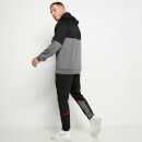 Cut and Sew Piped Track Pants – Black / Charcoal / Ski Patrol Red