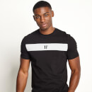 11 Degrees Cut and Sew Short Sleeve T-Shirt – Black/Titanium Grey