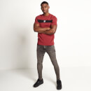11 Degrees Cut and Sew Short Sleeve T-Shirt – Pomegranate/Black