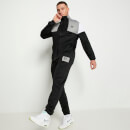 Cut and Sew Track Pants – Black/Silver