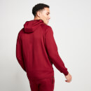 11 Degrees Zip Detail Track Top with Hood - Pomegranate