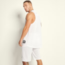 11 Degrees Ribbed Basket Ball Vest – White
