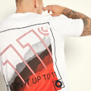 Back Graphic T-Shirt – White / Goji Berry Red
