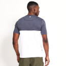 Markenstreifen-T-Shirt – anthrazit/weiß