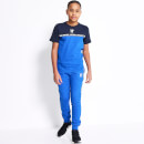 Markenstreifen-T-Shirt – dunkelblau/himmelblau