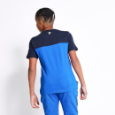 Markenstreifen-T-Shirt – dunkelblau/himmelblau