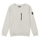 Lyle & Scott Kids Zip Pocket LB Sweat - Light Grey Marl