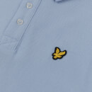 Lyle & Scott Kids Striped Collar Polo Shirt - Chambray Blue