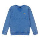 Lyle & Scott Kids Acid Wash BB Crew Neck Sweat - Star Sapphire