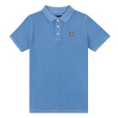 Lyle & Scott Kids Acid Wash Jersey Polo Shirt - Star Sapphire