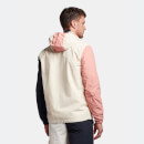 Men's Colour Block Hooded Jacket - Off White