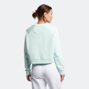 Women's Cropped Sweatshirt - Light Aqua